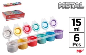 Picture of Farba plakatowa tempera metal 6x15ml