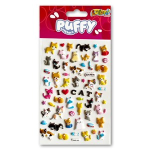 Picture of Naklejki puffy I Love Cat