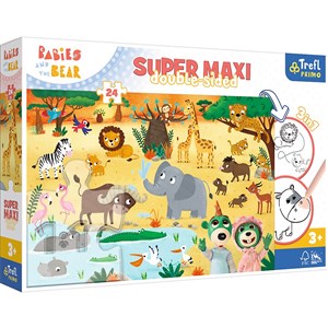 Picture of Puzzle 24 SUPER MAXI Bobaski na safari 41009