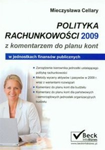 Obrazek Polityka rachunkowości 2009 z komentarzem do planu kont w jednostkach publicznych
