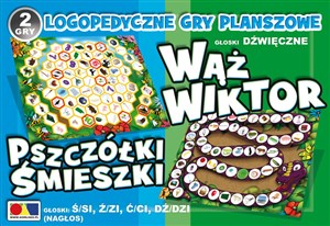 Obrazek Wąż Wiktor Pszczółki Śmieszki Logopedyczne gry planszowe