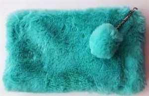 Picture of Kosmetyczka/Piórnik - futro (niebieski)