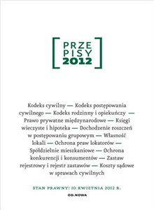 Picture of Przepisy 2012 Zbiór cywilny