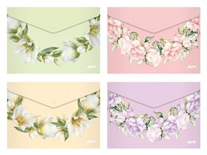 Picture of Teczka kopertowa na zatrzask A5 PP mix