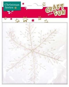 Obrazek Ozdoba dekoracyjna płatek śniegu 21cm