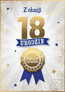 Obrazek Karnet Urodziny 18