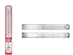Obrazek Linijka ze stali nierdzewnej 20cm
