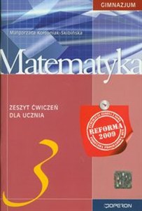 Obrazek Matematyka 3 Zeszyt ćwiczeń Gimnazjum