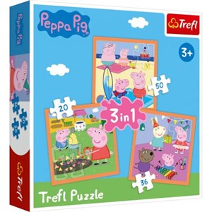Picture of Puzzle 3w1 Pomysłowa Świnka Peppa