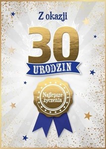 Obrazek Karnet Urodziny 30