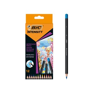Obrazek Kredki ołówkowe BIC Intensity Premium Watercoloour 12 kolory
