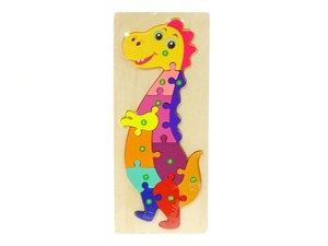 Obrazek Puzzle drewniane Dino