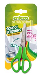 Picture of Nożyczki szkolne z linijką 13,5cm CRICCO