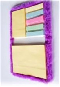 Obrazek Karteczki samoprzylepne - futro (fiolet)