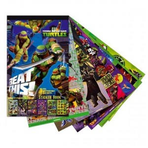 Picture of Książeczka z naklejkami Żółwie Ninja