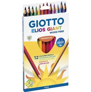 Obrazek Kredki Giotto Elios Giant 12 kolorów