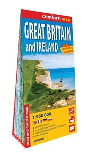 Obrazek Wielka Brytania i Irlandia (Great Britain and Ireland); laminowana mapa samochodowo-turystyczna 1:950 000