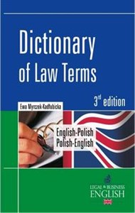 Picture of Dictionary of Law Terms English-Polish Polish-English