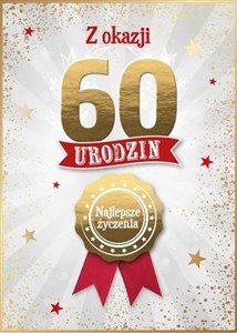 Obrazek Karnet Urodziny 60