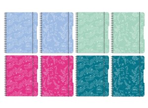 Picture of Brulion na spirali A4/80K kratka mix (4szt)