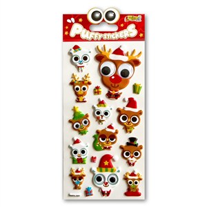 Obrazek Naklejki puffy Christmas Animals
