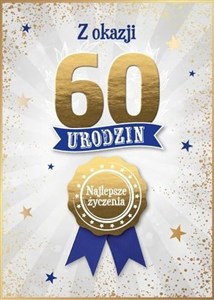 Obrazek Karnet Urodziny 60