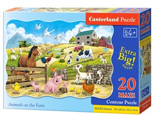 Picture of Puzzle Maxi konturowe Animals on the Farm 20