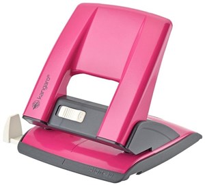 Obrazek Dziurkacz 30 kartek metalowy różowy