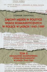Picture of Zakony męskie w polityce władz komunistycznych w Polsce w latach 1945-1989 Tom 2 Działalność duszpasterska i społeczna zakonów w latach 1945-1989