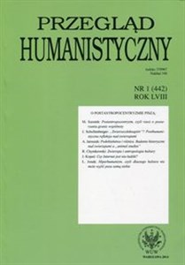 Obrazek Przegląd Humanistyczny 2014 /1