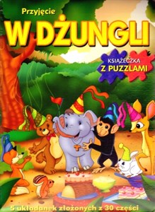 Picture of Przyjęcie w dżungli. Książeczka z puzzlami