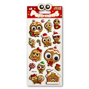 Picture of Naklejki puffy Christmas Gingerbread