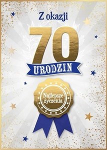Obrazek Karnet Urodziny 70