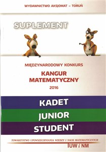 Picture of Matematyka z wesołym kangurem Suplement 2016 Kadet Junior Student