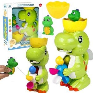 Obrazek Dinozaur z kołowrotkiem do kąpieli