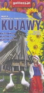 Obrazek Kujawy - mapa atrakcji turystycznych, 1:135 000