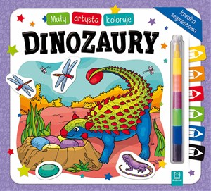 Obrazek Mały artysta koloruje dinozaury