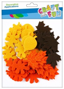 Picture of Liście filcowe samoprzylepne 45szt