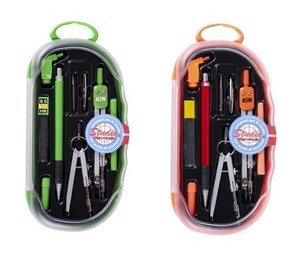 Obrazek Zestaw z cyrklem 9 elementów