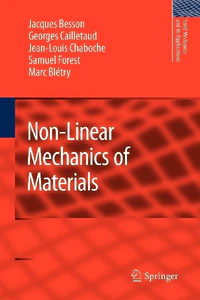 Picture of BESSON, J: NON-LINEAR MECHANICS OF MATERIALS