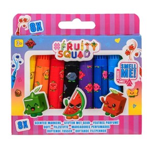 Obrazek Pachnące mini pisaki Fruitysquad 8 kolorów