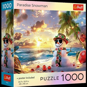 Picture of Puzzle 1000 USA Collection: Paradise Snowman