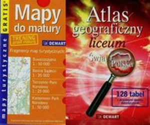 Picture of Atlas geograficzny Liceum Świat, Polska + Mapy do matury 128 tabel z aktualnymi danymi statystycznymi