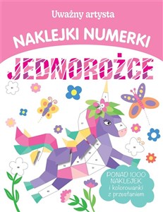 Picture of Uważny artysta Naklejki numerki Jednorożce