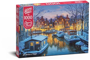 Obrazek Puzzle 1000 Cherry Pazzi Amsterdam at Night 30264