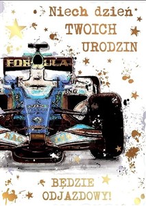 Picture of Karnet B5 QDK-090 Urodziny samochód