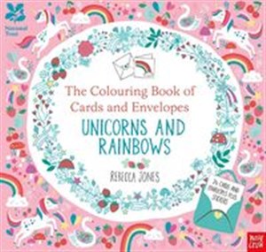 Obrazek National Trust: The Colouring Book of Cards and Envelopes - Unicorns and Rainbows