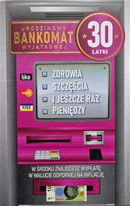 Obrazek Karnet Urodziny 30 damskie