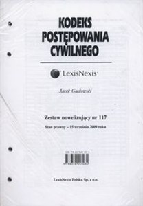 Picture of Kodeks Postępowania Cywilnego Zestaw nowelizujący nr 117