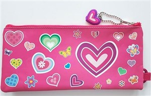 Obrazek Piórnik imienny szkolny (serca)